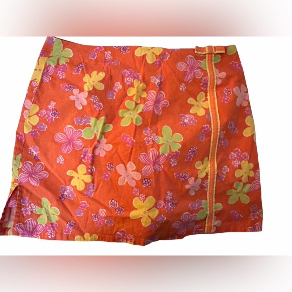 Lilly Pulitzer Orange and Pink Floral Skort